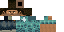 Minecraft skin texture, 64x32 legacy pixels