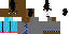 Minecraft skin texture, 64x32 legacy pixels