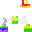 Minecraft skin texture, 64x64 pixels