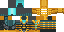 Minecraft skin texture, 64x32 legacy pixels
