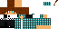 Minecraft skin texture, 64x32 legacy pixels