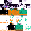 Minecraft skin texture, 64x64 pixels