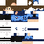 Minecraft skin texture, 64x64 pixels