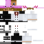 Minecraft skin texture, 64x64 pixels