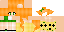 Minecraft skin texture, 64x32 legacy pixels