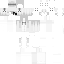 White Minecraft skin texture, 64x64 pixels