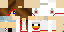 Minecraft skin texture, 64x32 legacy pixels