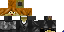 Minecraft skin texture, 64x32 legacy pixels