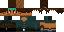 Minecraft skin texture, 64x32 legacy pixels