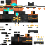 Minecraft skin texture, 64x64 pixels