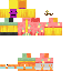 Minecraft skin texture, 64x64 pixels
