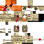 Minecraft skin texture, 64x64 pixels