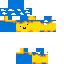 Minecraft skin texture, 64x64 pixels