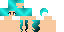 Minecraft skin texture, 64x32 legacy pixels