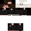 Black Minecraft skin texture, 64x64 pixels