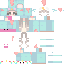 Minecraft skin texture, 64x64 pixels
