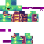 Minecraft skin texture, 64x64 pixels