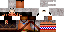 Minecraft skin texture, 64x32 legacy pixels