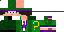 Minecraft skin texture, 64x32 legacy pixels