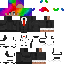Minecraft skin texture, 64x64 pixels