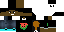 Minecraft skin texture, 64x32 legacy pixels