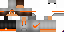Minecraft skin texture, 64x32 legacy pixels