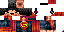 Minecraft skin texture, 64x32 legacy pixels