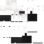 White Minecraft skin texture, 64x64 pixels