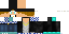Minecraft skin texture, 64x32 legacy pixels