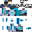 Minecraft skin texture, 64x64 pixels