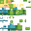 Minecraft skin texture, 64x64 pixels