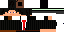Minecraft skin texture, 64x32 legacy pixels