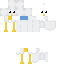 Minecraft skin texture, 64x64 pixels
