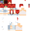 Minecraft skin texture, 64x64 pixels