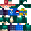 Minecraft skin texture, 64x64 pixels