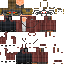 Red Minecraft skin texture, 64x64 pixels