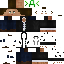 Minecraft skin texture, 64x64 pixels