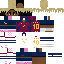 Minecraft skin texture, 64x64 pixels