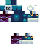 Minecraft skin texture, 64x64 pixels
