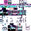 Minecraft skin texture, 64x64 pixels