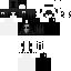 Black Minecraft skin texture, 64x64 pixels