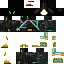 Minecraft skin texture, 64x64 pixels