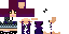 Minecraft skin texture, 64x32 legacy pixels