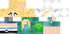 Minecraft skin texture, 64x32 legacy pixels