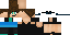 Minecraft skin texture, 64x32 legacy pixels