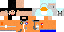 Minecraft skin texture, 64x32 legacy pixels