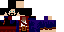 Minecraft skin texture, 64x32 legacy pixels
