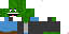 Minecraft skin texture, 64x32 legacy pixels