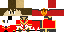 Minecraft skin texture, 64x32 legacy pixels