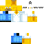 Minecraft skin texture, 64x64 pixels